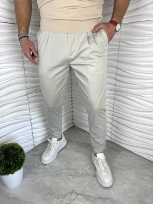 Мъжки спортен панталон в светло сиво 