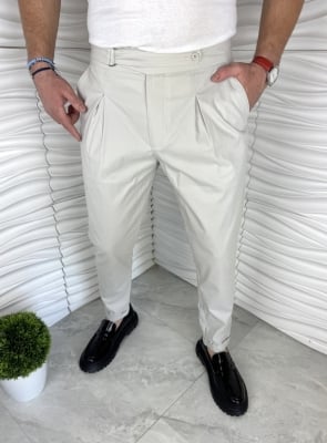 Мъжки елегантен панталон в сив цвят