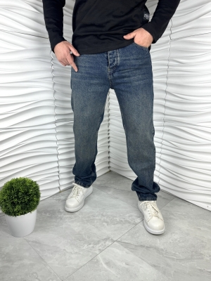 Мъжки дънки в син цвят тип " Baggy"