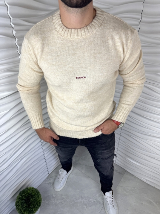 Мъжка блуза в цвят ванилия "Silence"