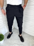 Мъжки елегантен панталон в черен цвят 