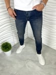 Мъжки сини дънки с надран ефект