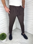 Мъжки спортно елегантен панталон в кафяв цвят 